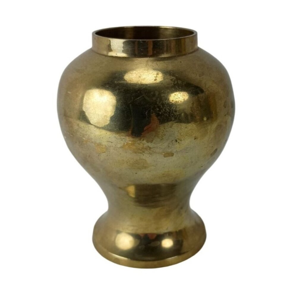 Mini Brass Metal Vase Vintage